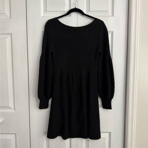 Elegant Black Knit Dress